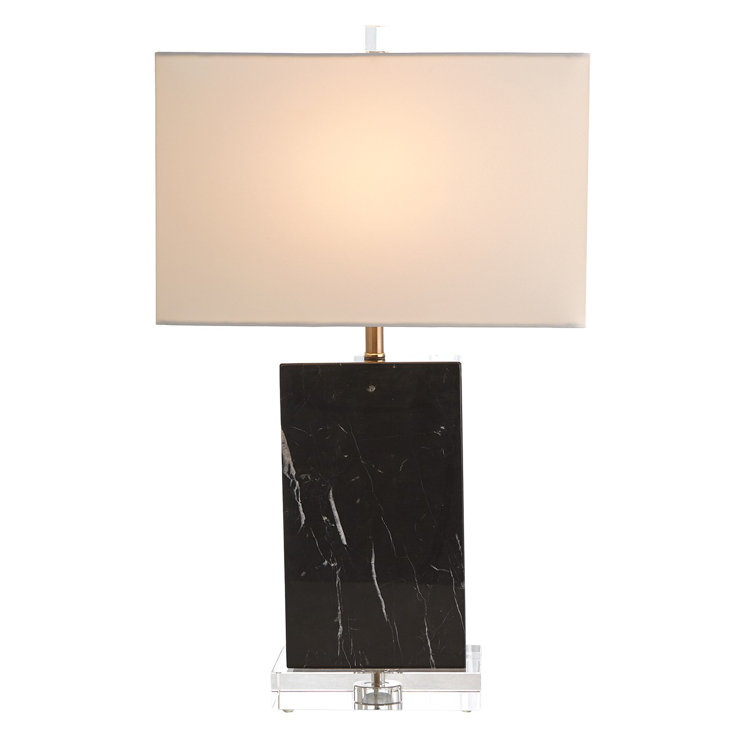 Black marble hot sale table lamp